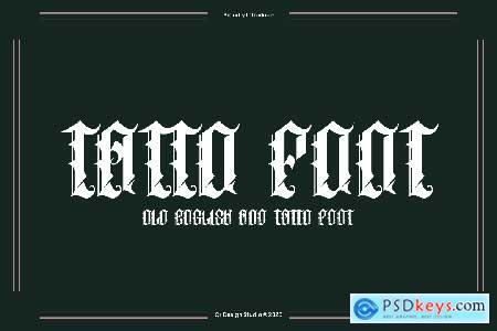 Oldero Glemoxe - Tattoo Font