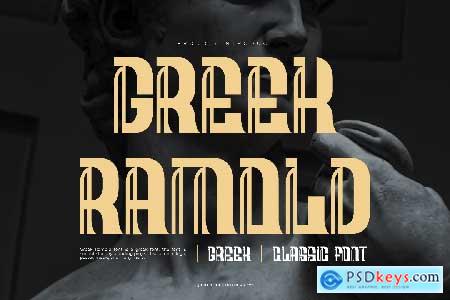 Greek Ramold Font