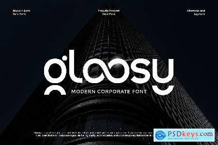 Gloosy Modern Corporate Font