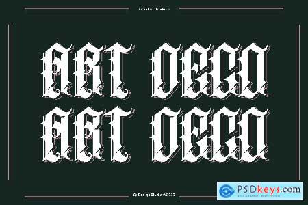 Oldero Glemoxe - Tattoo Font