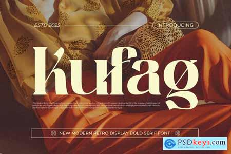 Kufag Modern Retro Serif Font