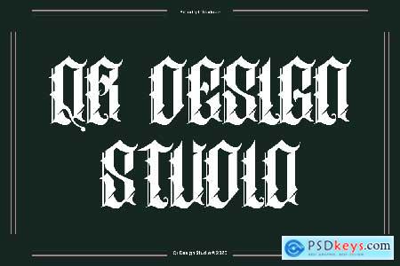 Oldero Glemoxe - Tattoo Font