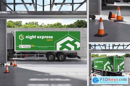 Box Truck Branding Mockup