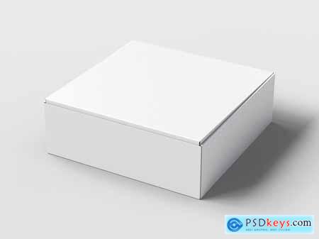 Kraft Paper Mailing Box Branding Mockup Set
