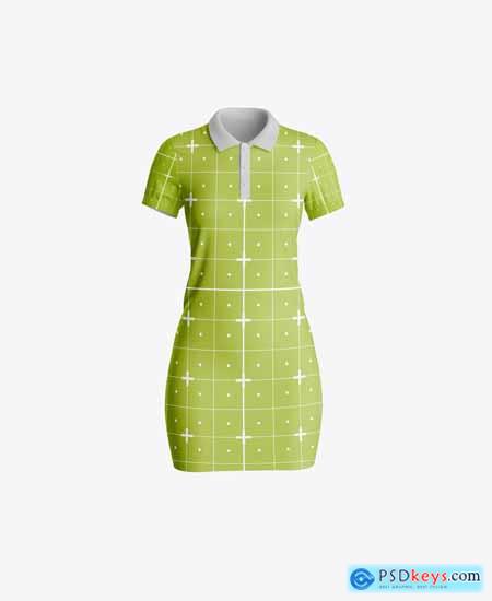 Women's Polo Dress Mockup