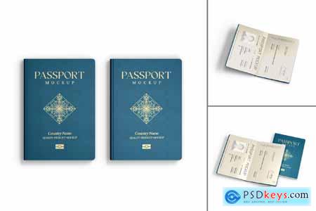 International Passport Cover Mockup Set