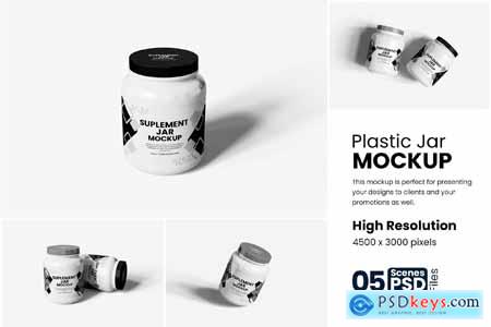 Supplement Jar Mockup