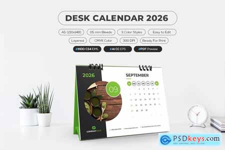 Desk Calendar 2026 5B869BY
