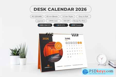 Desk Calendar 2026 5B869BY