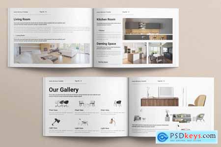 Interior Brochure Template Landscape