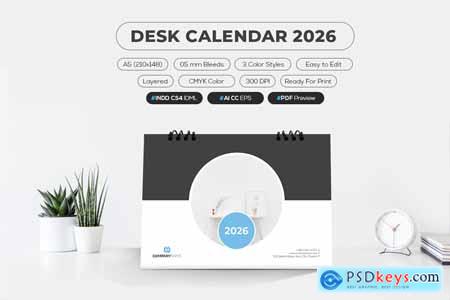 Desk Calendar 2026 5B869BY