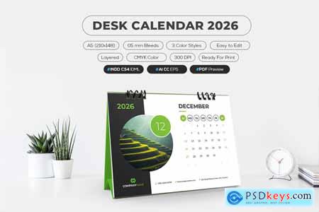 Desk Calendar 2026 5B869BY