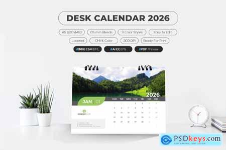 Desk Calendar 2026 B7YSKR5