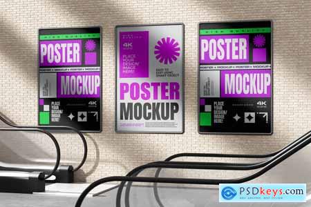 Escalator Poster Mockup