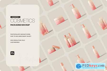 Cosmetics Packaging Mockup Pack