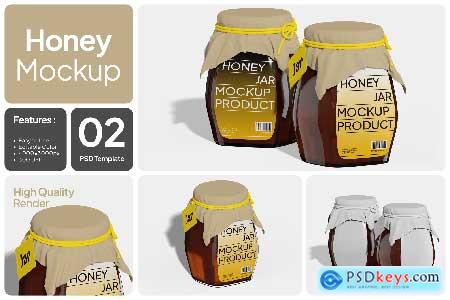 Honey Jar Mockup