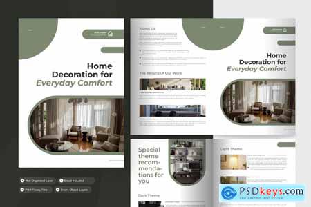 Home Decoration - Bifold Brochure