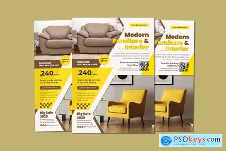 Brown And Yellow Furniture Sale Flyer