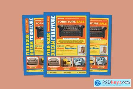 Colorful Furniture Flyer Design