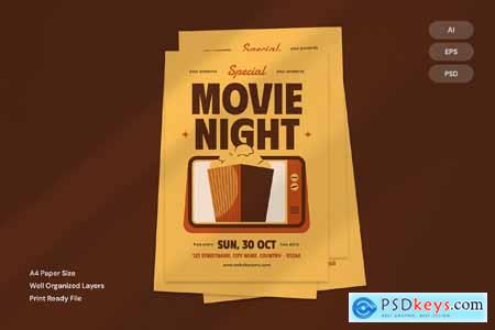 Movie Night - Flyer