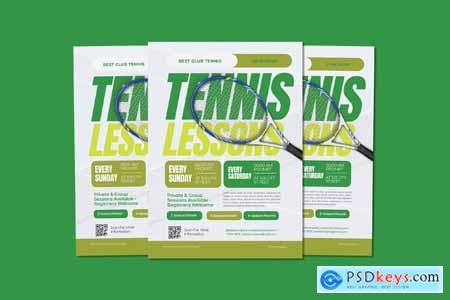 Club tennis Lessons Flyer