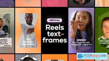 Vertical Reels Text Frames 58989649