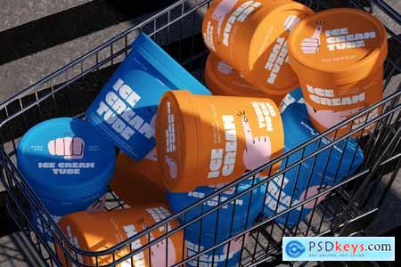 Ice Cream Bucket Mockup