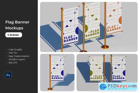 Flag Banner Mockups