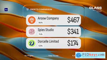 Glass Infographic Widget 59016756