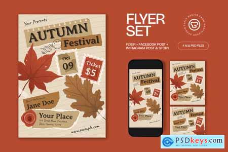Autumn Festival Flyer JHATC6X
