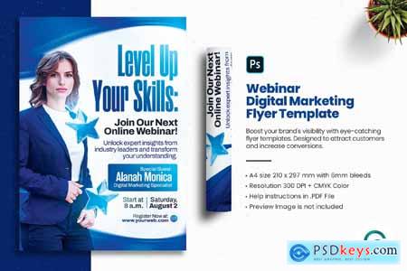 Webinar Digital Marketing Flyer Template
