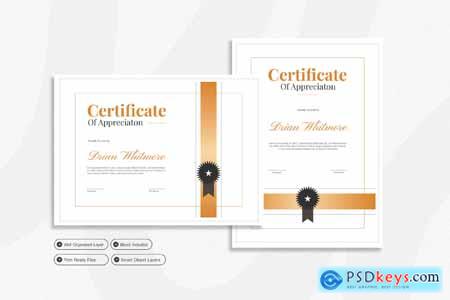 Burnt Yellow - Certificate