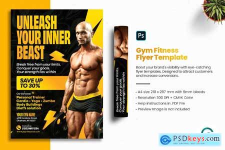 Gym Fitness Flyer Template