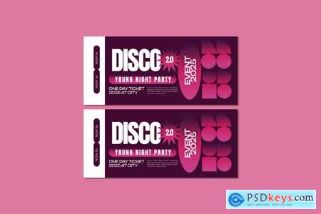 Disco Night Party Ticket