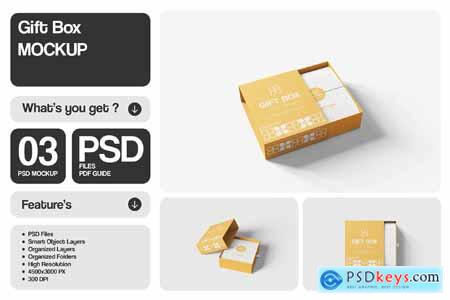 Gift Box Mockup