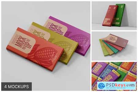Chocolate Bar Packaging Mockup
