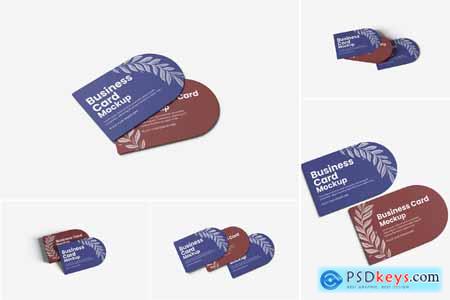 Rounded Business Card Mockup