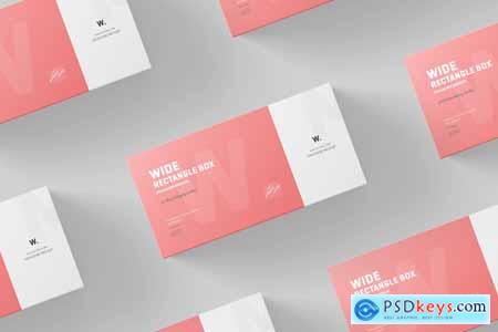 Wide Rectangle Box Packaging Mockup