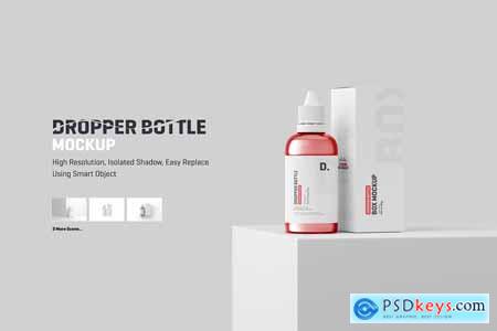 Dropper Bottle Packaging Mockup