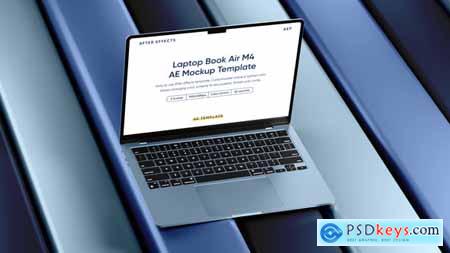 Laptop Book Air Screen Mockup Template 59044158