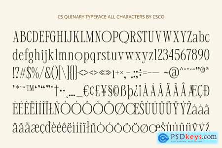 Quinary  Condensed Font