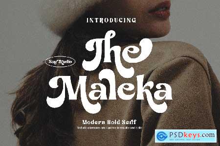 The Maleka - Modern Bold Serif