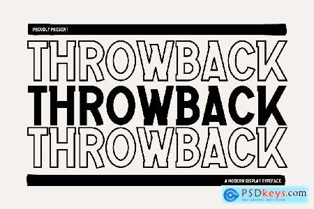 Throwback - Modern Display Font