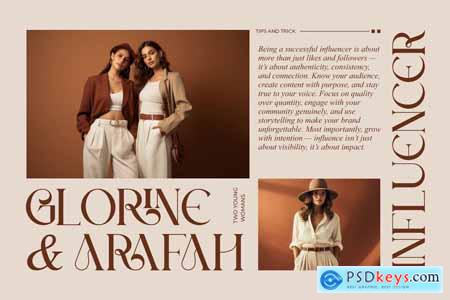 Rineka Modern Stylish Serif Font