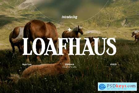 Loafhaus - Vintage Serif Display Font