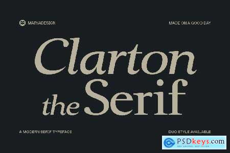 Clarton - Elegant Serif Font
