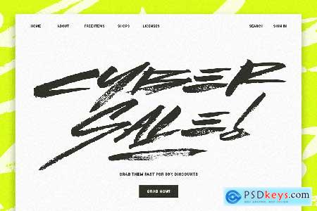 Lust Handwritten Cyber Brush Font