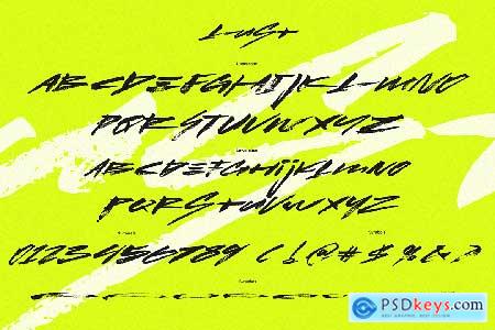 Lust Handwritten Cyber Brush Font