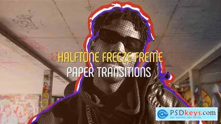 Halftone Freeze Frame Paper Transitions 59122187
