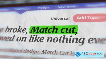 Match Cut Universal 59112852